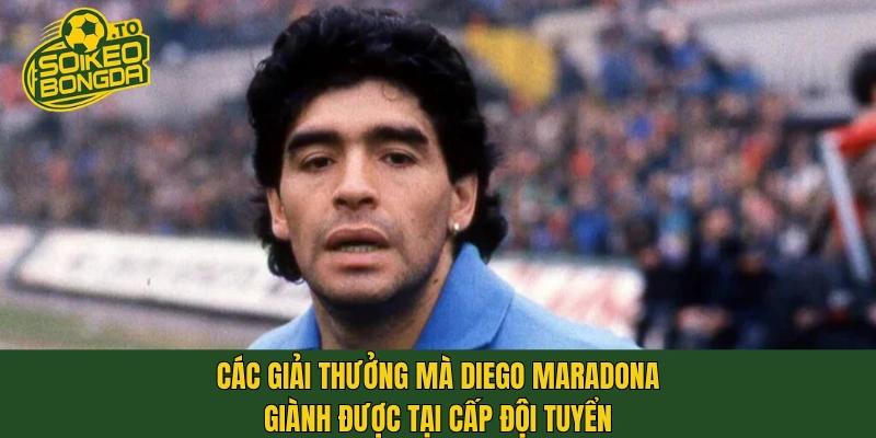 Các giải thưởng mà Diego Maradona giành được tại cấp đội tuyển