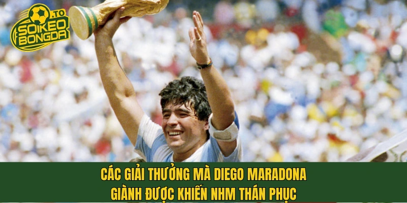 Các giải thưởng mà Diego Maradona giành được khiến NHM thán phục