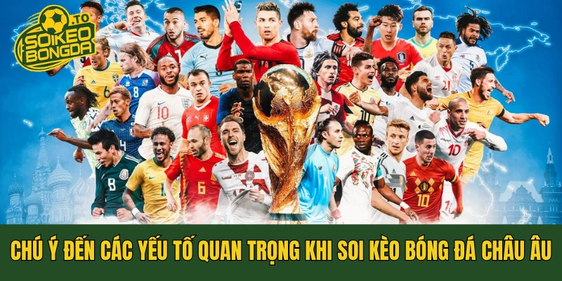 Chú ý đến các yếu tố quan trọng khi soi kèo bóng đá châu Âu