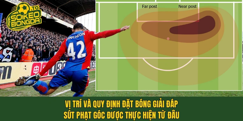 Vị trí và quy định đặt bóng giải đáp sút phạt góc được thực hiện từ đâu